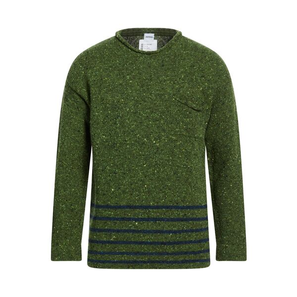 【貨物輸送無料】 アスペジ メンズ 編み物\u0026プルオーバー アウター Sweaters Green