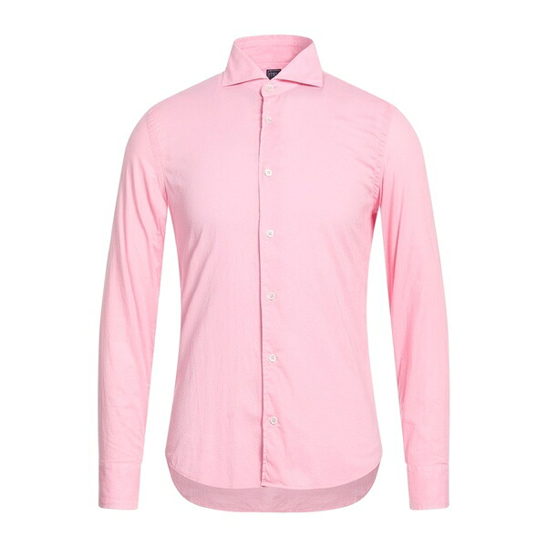 【貨物輸送無料】 フェデーリ メンズ プルオーバー トップス Shirts Pink