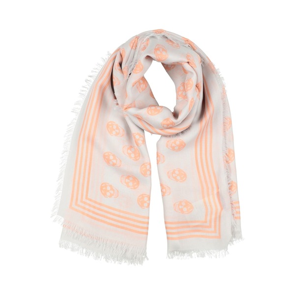 【貨物輸送無料】 マックイーン メンズ えり巻き・袈裟・えり巻き 付属物 Scarves White
