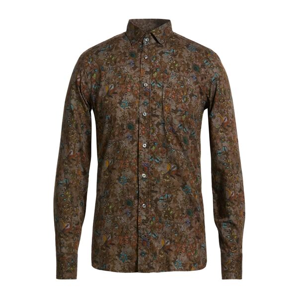 【貨物輸送無料】 バン仕合わせ メンズ プルオーバー トップス Shirts Brown