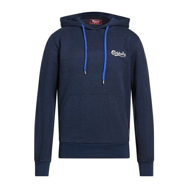 【貨物輸送無料】 カールスバーグ メンズ パーカー・スウェットシャツ アウター Sweatshirts Blue トップス-パーカー-メンズファッション