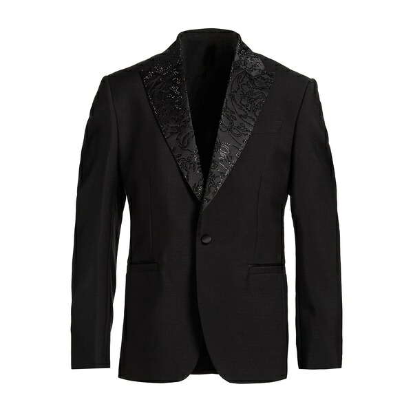 【貨物輸送無料】 ヴェルサーチ メンズ 上衣＆上衣 アウター Blazers Black