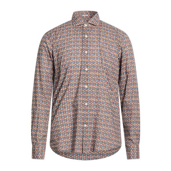 【貨物輸送無料】 カミセッタスノーブ メンズ プルオーバー トップス Shirts Brown