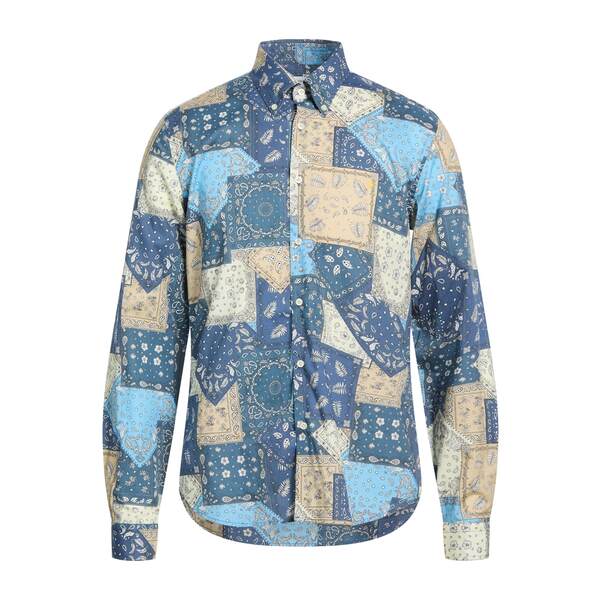【貨物輸送無料】 マニュエル リッツ メンズ プルオーバー トップス Shirts Blue