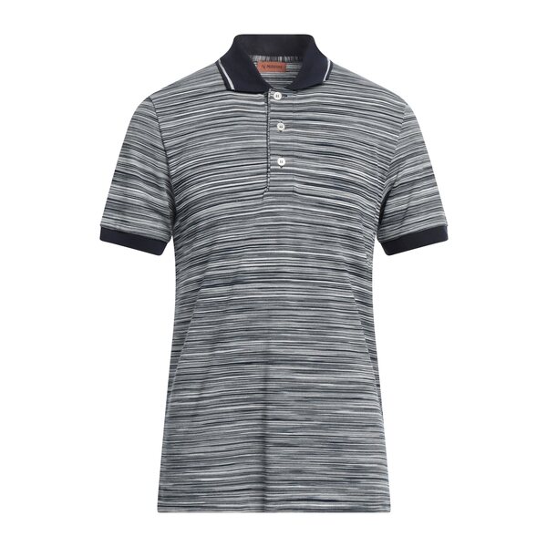 【送料無料】 ミッソーニ メンズ Tシャツ トップス Polo shirts Blue