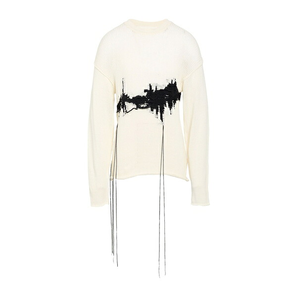 【送料無料】 イザベル・ベネナート メンズ ニット&セーター アウター Sweaters White|asty