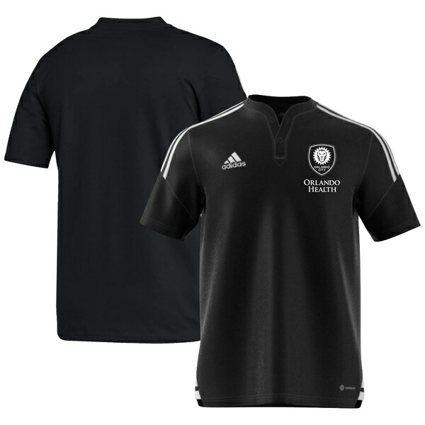 アディダス メンズ ポロシャツ トップス Orlando City SC adidas Henley AEROREADY Polo Black 【公式】