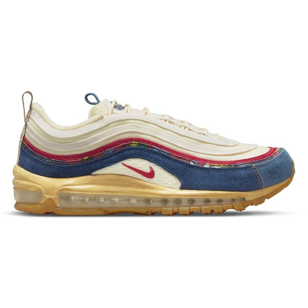 Nike ナイキ メンズ スニーカー  【Nike Air Max 97 Coconut Milk Fossil Denim Red】  大きさ US_11(29.0糎) Coconut Milk/Track Red-Fossil-Mystic Navy-Sail-Green Noise
