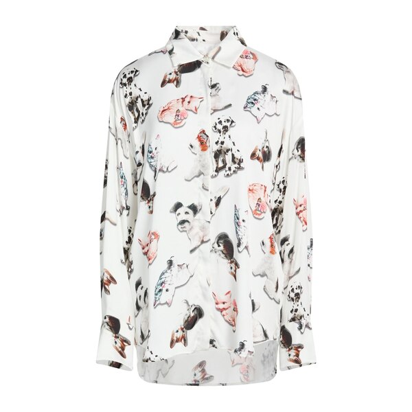 【送料無料】 エムエスジイエム レディース シャツ トップス Shirts White｜asty