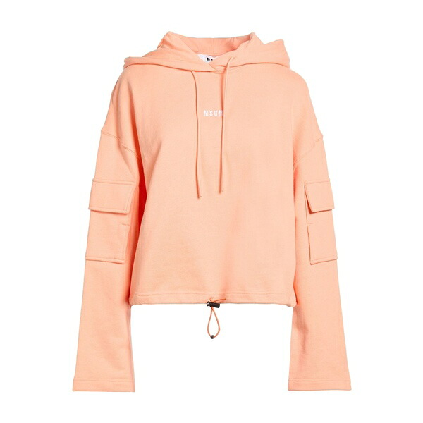 【貨物輸送無料】 エムエスジイエム レディース パーカー・スウェットシャツ アウター Sweatshirts Orange