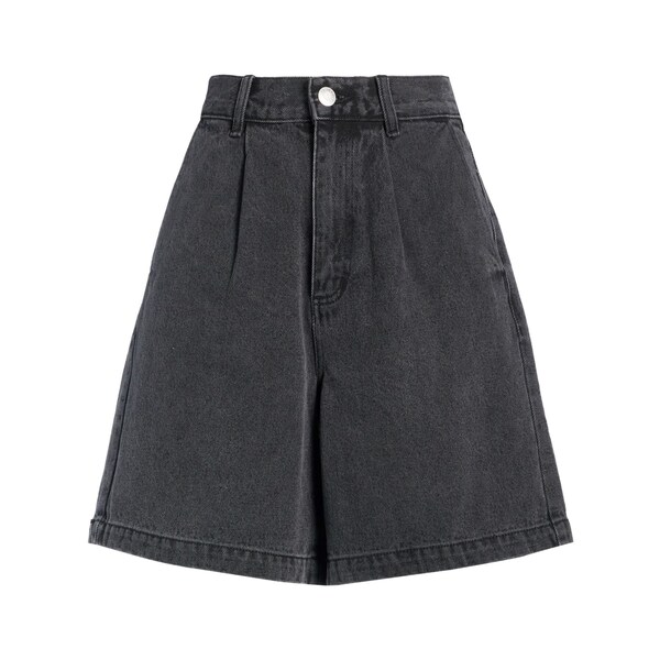 【貨物輸送無料】 オベイ レディース ジーンズズボン下 ボトムス Denim shorts Black