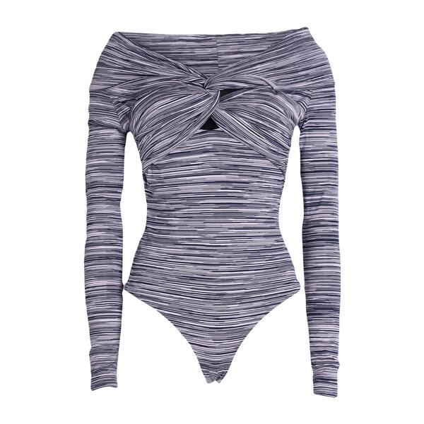 【送料無料】 ミッソーニ レディース Tシャツ トップス Bodysuits Purple｜asty