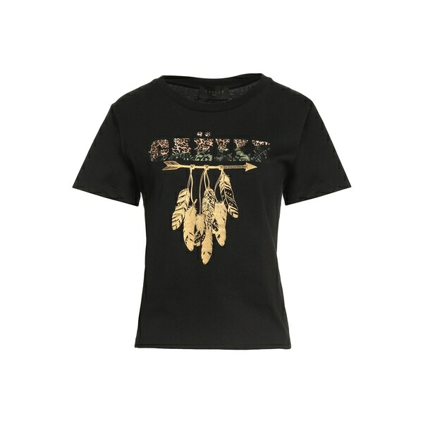 【貨物輸送無料】 ガレパリ レディース プルオーバー トップス T-shirts Black