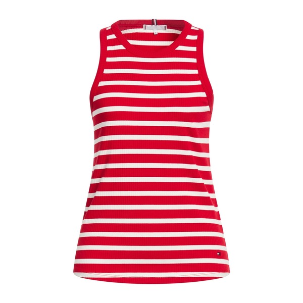 【貨物輸送無料】 トミー ヒルフィガー レディース プルオーバー トップス Tank tops Red