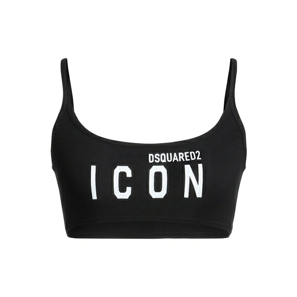 【送料無料】 ディースクエアード レディース Tシャツ トップス Tops Black|asty
