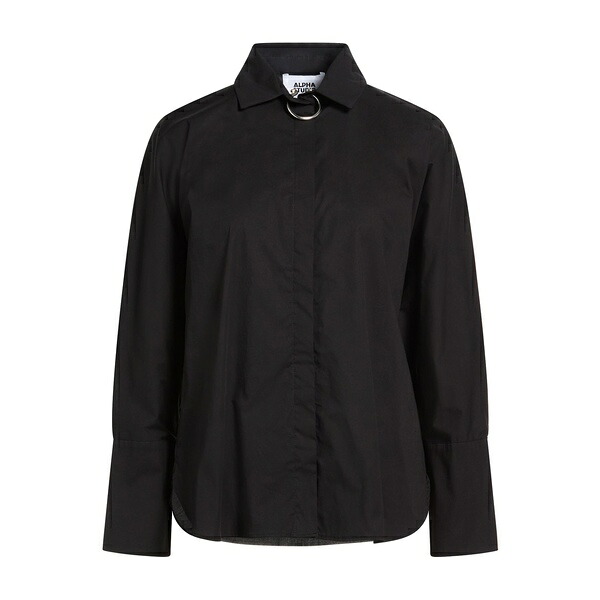 【送料無料】 アルファス テューディオ レディース シャツ トップス Shirts Black｜asty