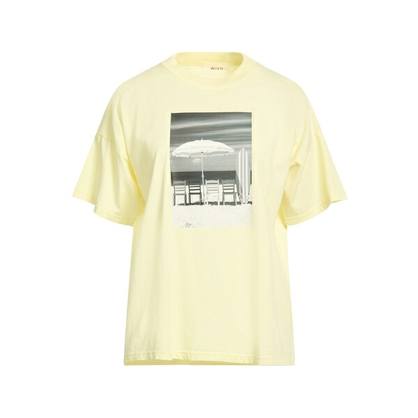 【貨物輸送無料】 ヴィコロ レディース ティーシャツ トップス T-shirts Yellow Tシャツ・カットソー-レディースファッション-トップス