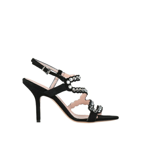 【送料無料】 アンナ・エフ レディース サンダル シューズ Sandals Black｜asty