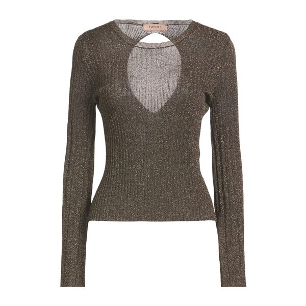 【送料無料】 ツインセット レディース ニット&セーター アウター Sweaters Black｜asty