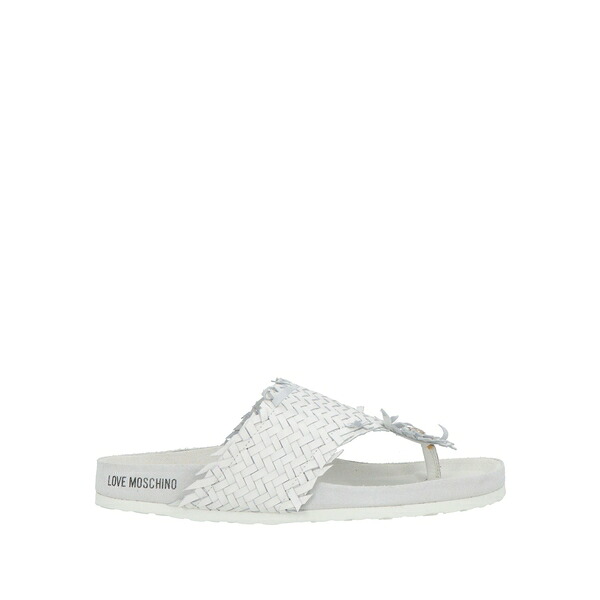 【送料無料】 モスキーノ レディース サンダル シューズ Thong sandals White｜asty