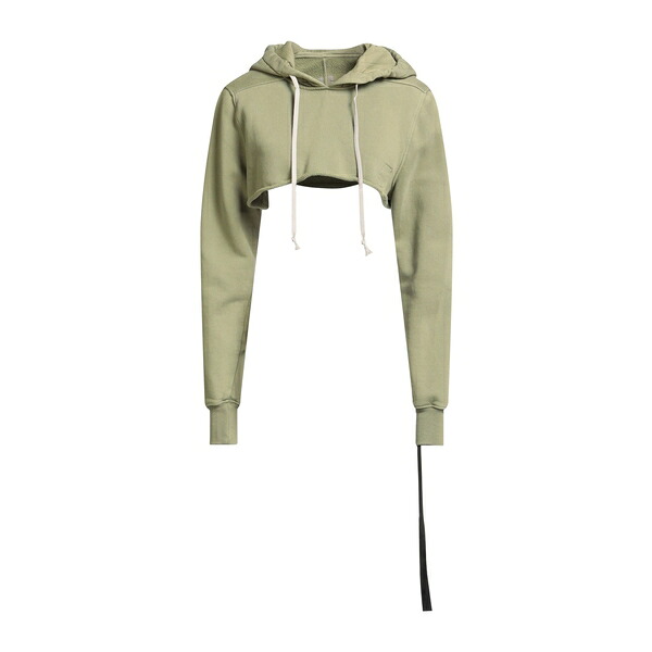 【貨物輸送無料】 リックオウエンス レディース パーカー・スウェットシャツ アウター Sweatshirts Green