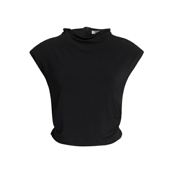 【送料無料】 ゲタス レディース Tシャツ トップス Tops Black｜asty