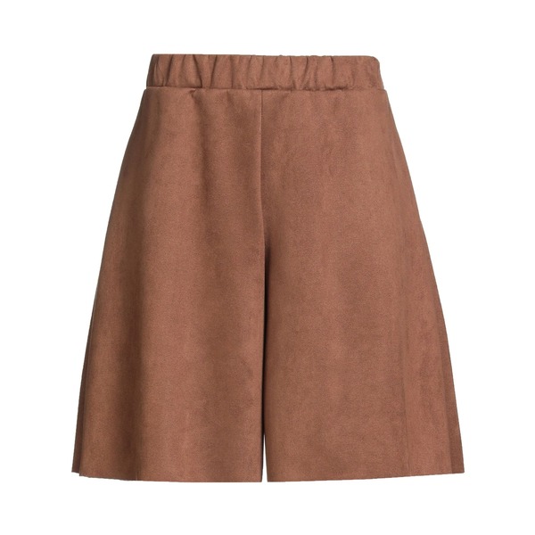 【貨物輸送無料】 こしき一 レディース 心地好いズボン下 ボトムス Shorts \u0026 Bermuda Shorts Brown
