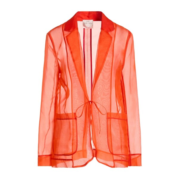 【送料無料】 フォルテ フォルテ レディース ジャケット＆ブルゾン アウター Blazers Orange｜asty