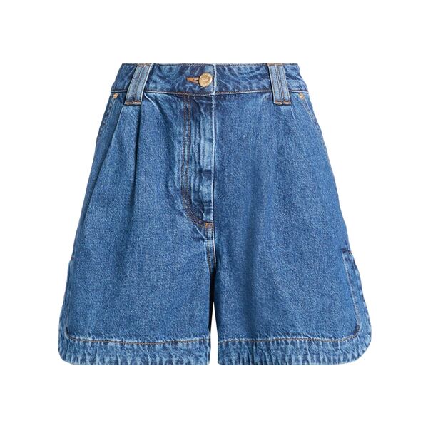 【貨物輸送無料】 農園 リオ レディース ジーンズズボン下 ボトムス Denim shorts Blue