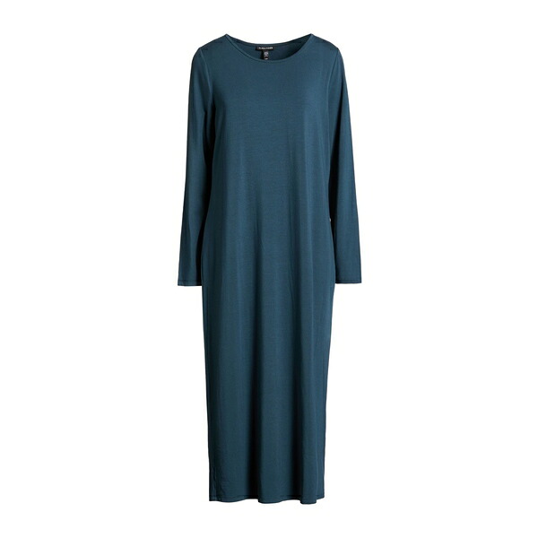 【送料無料】 エイリーンフィッシャー レディース ワンピース トップス Midi dresses Green｜asty