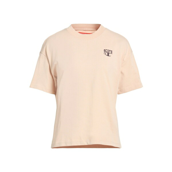 【送料無料】 チャンピオン レディース Tシャツ トップス T-shirts Beige|asty