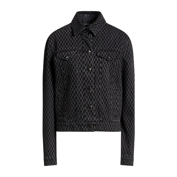 【送料無料】 コスチュームナショナル レディース ジャケット＆ブルゾン アウター Denim outerwear Black｜asty
