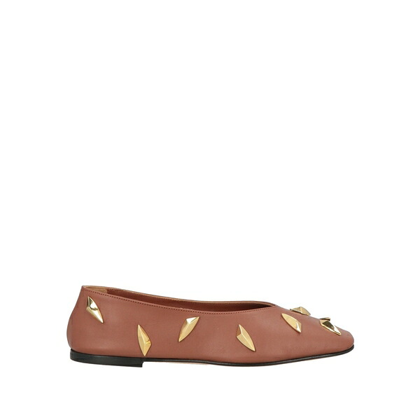 【送料無料】 ジャンパオロ ヴィオッツィ レディース サンダル シューズ Ballet flats Brown|asty