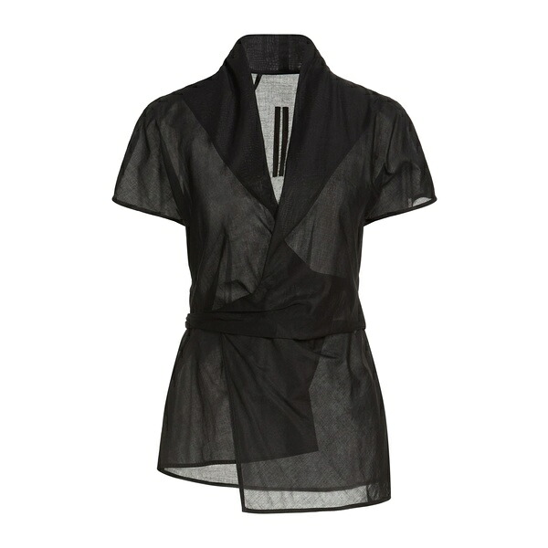 【送料無料】 リックオウエンス レディース Tシャツ トップス Tops Black｜asty