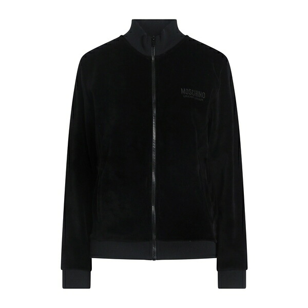 【貨物輸送無料】 モスキーノ レディース パーカー・スウェットシャツ アウター Sweatshirts Black