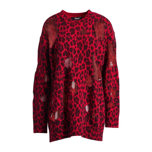 【貨物輸送無料】 ヴェルサーチ レディース 編み物\u0026スウェーター アウター Sweaters Red