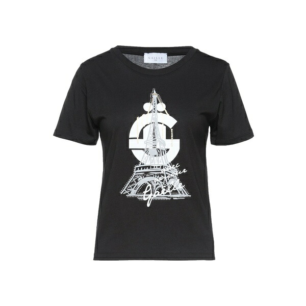 【貨物輸送無料】 ガレパリ レディース ティーシャツ トップス T-shirts Black Tシャツ・カットソー-トップス
