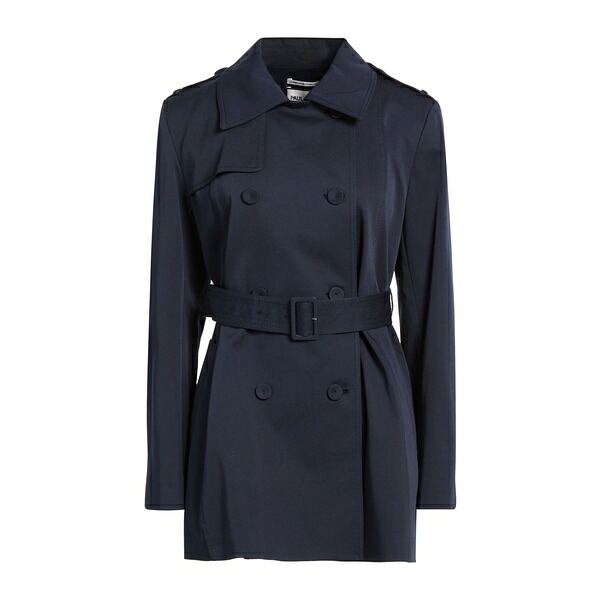 【貨物輸送無料】 極点＆ジョー レディース 上衣＆上衣 アウター Overcoats \u0026 Trench Coats Blue