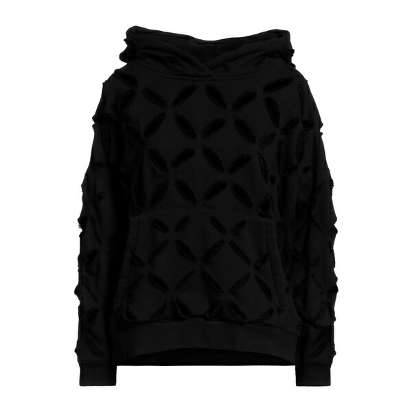 【貨物輸送無料】 ヴェルサーチ レディース パーカー・スウェットシャツ アウター Sweatshirts Black