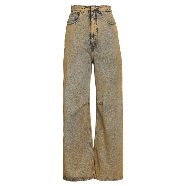 【送料無料】 マルタンマルジェラ レディース デニムパンツ ボトムス Jeans Yellow|asty