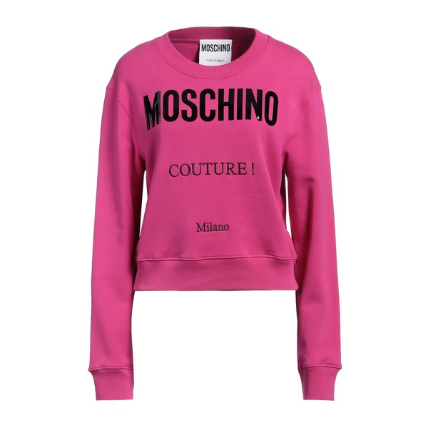【貨物輸送無料】 モスキーノ レディース パーカー・スウェットシャツ アウター Sweatshirts Pink