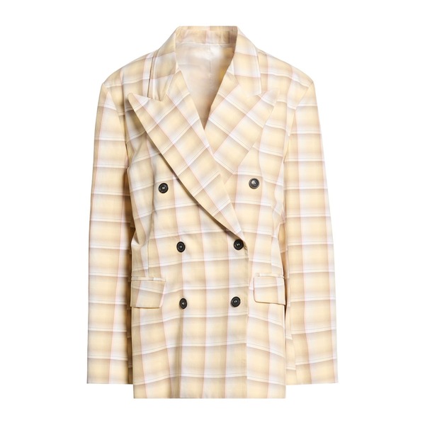 【送料無料】 グリフォーニ レディース ジャケット&ブルゾン アウター Blazers Yellow|asty