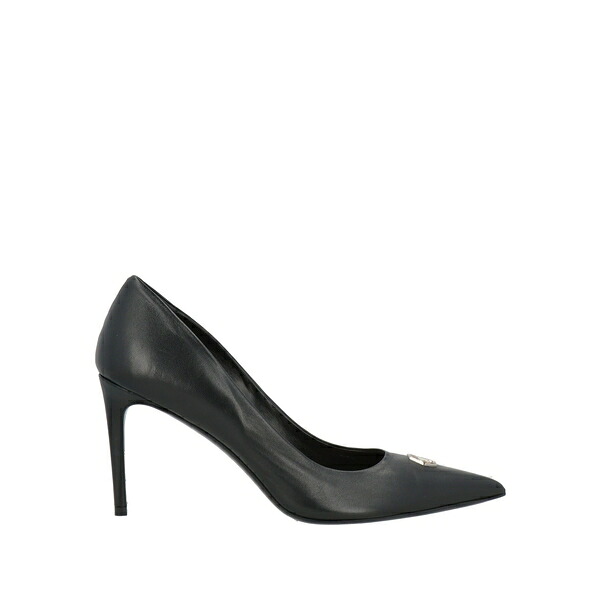 【貨物輸送無料】 フィリップ飾り気の無い レディース パンプス シューズ Pumps Black