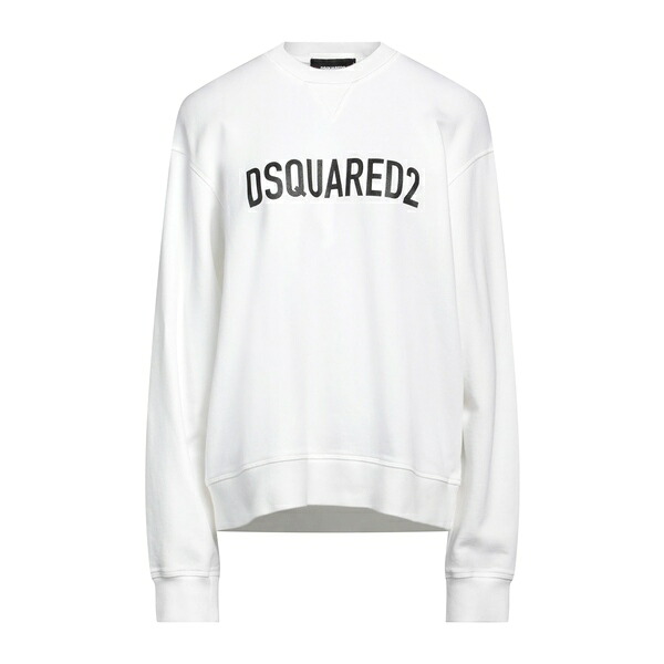 【貨物輸送無料】 ディースクエアード レディース パーカー・スウェットシャツ アウター Sweatshirts White