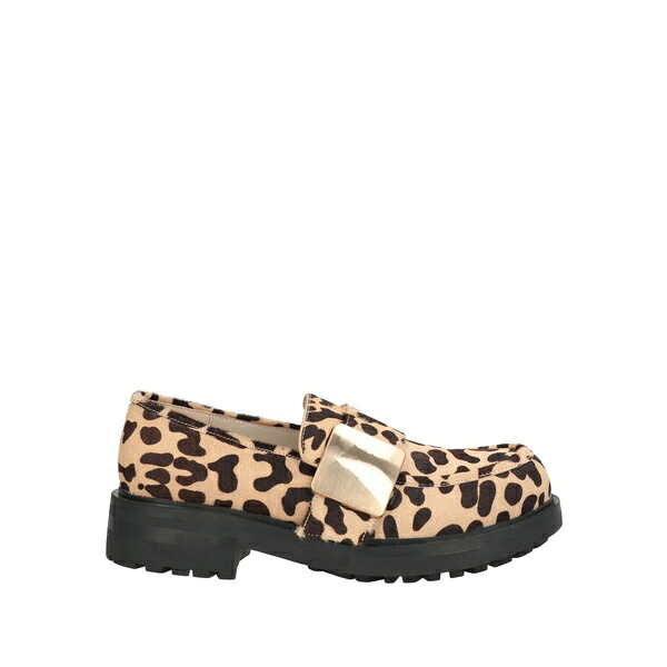 【送料無料】 ジャノット レディース スリッポン・ローファー シューズ Loafers Beige|asty