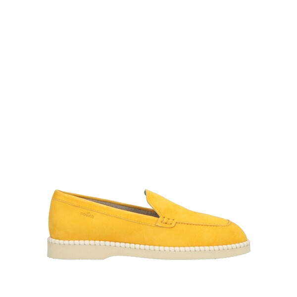 【貨物輸送無料】 ホー火器 レディース スリッポン・ローファー シューズ Loafers Yellow