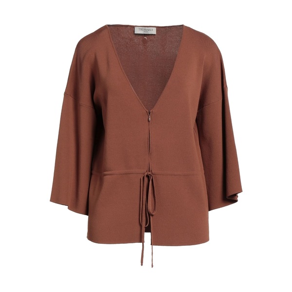 【貨物輸送無料】 トラサルディ レディース ジレー アウター Cardigans Brown