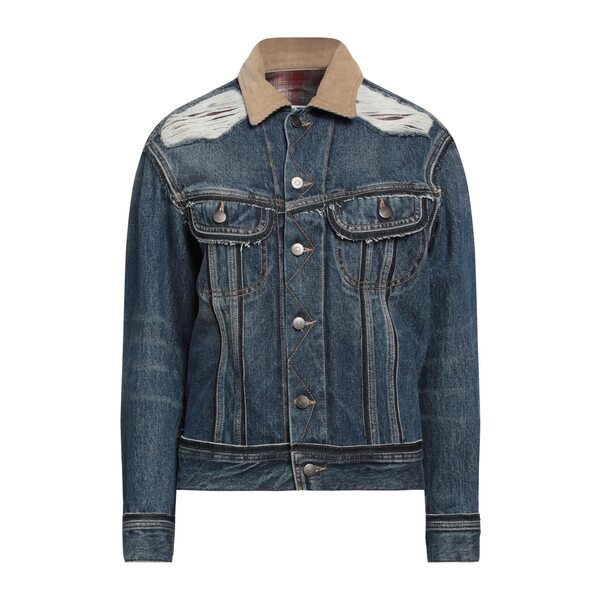【送料無料】 マルタンマルジェラ レディース ジャケット&ブルゾン アウター Denim outerwear Blue|asty