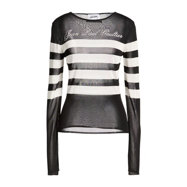 【貨物輸送無料】 ジャン極点 ゴルチエ レディース 編み物\u0026ティーシャツ アウター Sweaters Black