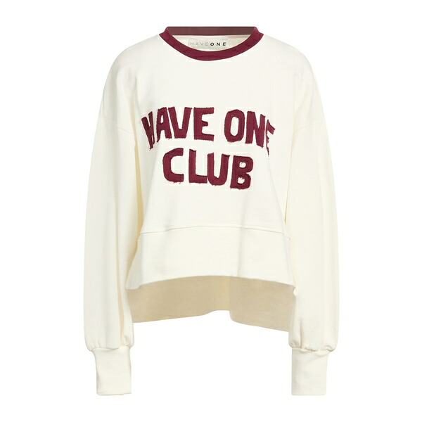【送料無料】 ハブワン レディース パーカー・スウェットシャツ アウター Sweatshirts White|asty